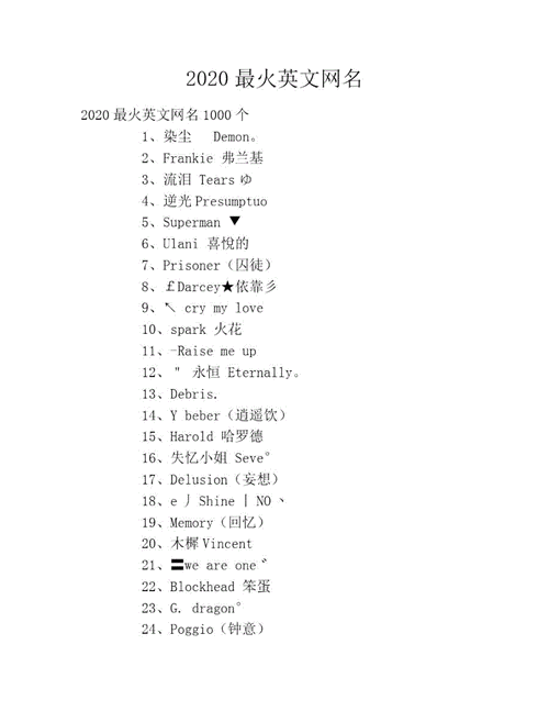 最霸气游戏名字男英文-第1张图片 最霸气游戏名字男英文-第1张图片