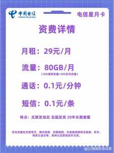 电信卡包月流量多少钱，电信手机包月流量包费-第2张图片