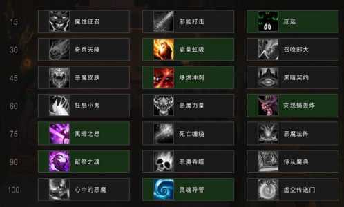 恶魔术士技能,恶魔术士技能一览表-第2张图片 恶魔术士技能,恶魔术士技能一览表-第2张图片